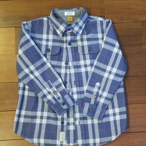 Tailor Vintage long sleeve plaid button down shirt